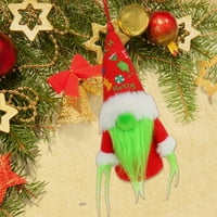 Eastshop Božićna bez lica lutka slatka šešir odjevena gnome lutka plišani igračka božićna stablo privjesak