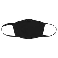 Bella platnena maska ​​za više od za višekratnu upotrebu - crna, S paket od 5