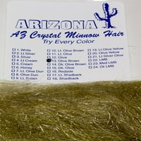 John Rohmer Arizona Crystal Minnow Hair - bijela