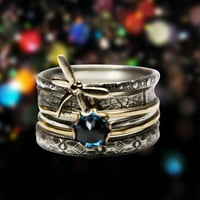 Prstenovi za tinejdžerske modne vintage dame Angažovanje obljetnice vjenčanja prsten nakit pokloni