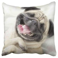 Lovely pug pasji osmijeh marke Ažurirani na cool jastuk od jastuka iz snova