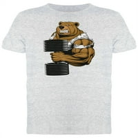 Medvjed sa velikim bučicama majica muškarci -image by shutterstock, muško veliki