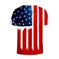 Thirts za žene Modne američke zastave Top Patriotske zvijezde Stripes T-majice Dan neovisnosti Bluze