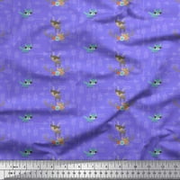 Soimoi Purple Rayon tkanina arrow i leži djeca otisnuta zanatska tkanina od dvorišta široko