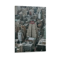 New York City View Unfamed Canvas Zidni dekor, vertikalna verzija Zidni umjetničko uređenje modernog