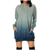 Yubatuo ženski povremeni gradijentni gradijentni tipka s dugim rukavima pulover dukseve dukseve za žene
