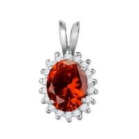 Mauli dragulji za angažovanje za žene 1. Carat prekrasan ovalni oblik draganski kamen i dijamantski