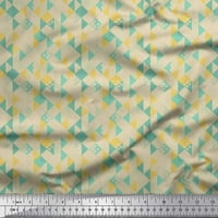 Soimoi Rayon tkanina Dot & Check Geometrijski print Šivenje tkanine širine