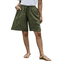 Žene Bermuda kratke hlače Srednja struka Ljeto Kratke hlače od pune boje Mini pant, dame casual dna