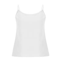 Patlollav ženske ljetne seksi košulje Čvrsto okrugli vrat Camisole hladno rame s kratkim rukavima, pravilna
