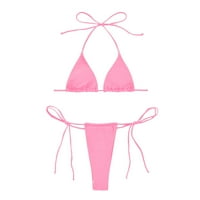 FSqjgq Womens Swimsuits setovi Swim odijela Tri kupaća kupaca za žene sa šorcama Ženska puna boja Split