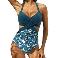 YubnLvae kupaći kostim za žene Zamotavanje Jednodijelni kupaći kostim kupaći kostim svinje visoki struk
