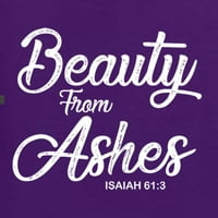 Divlji bobby ljepotica iz pepela Isaiah 61: Inspirativno kršćansko žensko grafičko tee, ljubičasta,