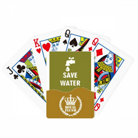 Uštedite vodu Art Deco Fashion Royal Flush Poker igračka karta