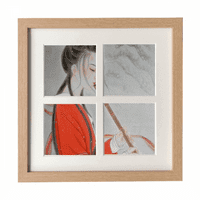 Crvena ljepota flauta kineski slikarski okvir zidne tablet zaslon za prikaz