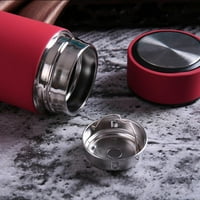 Vakuum-izolirana boca od nehrđajućeg čelika, 17oz, crna crvena