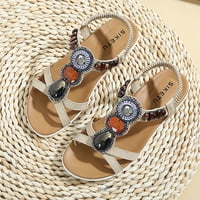 Ženske dame modne casual čvrste platforme otvorenih noktiju Sandale cipele za plažu Crne 6.678