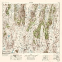 Mapa Topo - Tonopah Nevada Quad - Usgs - 23. 31. - Mat umjetnički papir