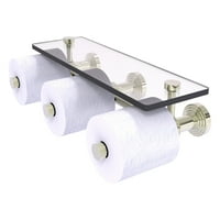 Kolekcija valčano stavite horizontalni rezervni valjak za toaletni papir sa staklenom policom - venecijanska