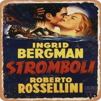 Metalni znak - Stromboli - Vintage Rusty Look
