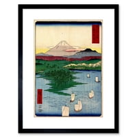 Slikanje japanskog drveta Noge Yokohama Artwark Framed Wall Art Print