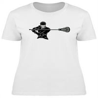 Lacrosse Player postavljajte majicu Žene -Image by Shutterstock, ženska srednja
