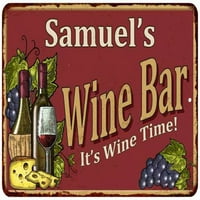 Samuel's Crveni vinski bar potpisan mat finiš metal 112180054265