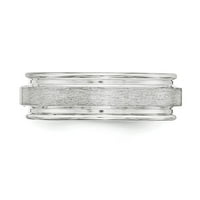 Bijeli srebrni prsten za vjenčanje od srebrnog prstena veličine 10,5