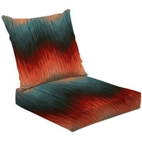 2-komadno duboko sjedeći jastuk Set Seamless Texure Teksture etnička tkanina Grunge Boho Style 3D vanjska