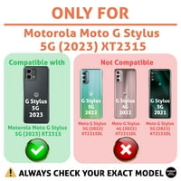 Talozna tanka futrola za telefon kompatibilna za Motorola Moto G Stylus 5G gradijentni Rainbow Ispis,