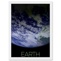 Naš solarni sistem Zemljina planeta slika Svemirska umetnička dela uokvirena zidna umetnička lista A4