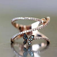Bazyrey nakit za žene prstenovi circon prstenovi ženski pokloni nakit djevojke prstenje vjenčani prstenovi