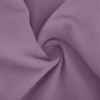 Ženski pamučni posteljinski džep ravna pantna pantna pantnu čišćenje odjeća elastična struka moda opuštena