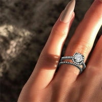Ženski prsten Rhinestone Men Nakit Prstenje veličine 6- Legura Poklon parovi prsta