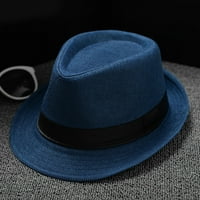 Fdelink muškarci i žene Retro Jazz Hat Soild Britanska šešir za sunčanje Travel Sun Hat Aldult Hats