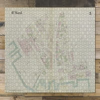 Puzzle - Mapa New York ploče 22: Omenjen desetom ulicom, sedmoj aveniji, deseti ulični, treći avenue,