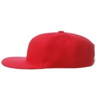 Classic Snapback Hat Custom A do Z Početni slovo Ravni račun, crvena kapa bijela crna slova Početna
