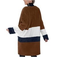 Ozmmyan ženske jakne jakne odijelo dugih rukava čvrstoće odljeva drži tople zimske kapute