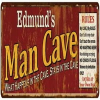 Edmundov čovjek pećine pravila crveni metalni poklon 108240004275