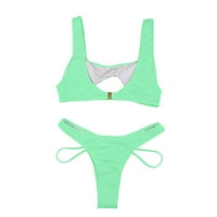 B91XZ Plus Veličina bikini za žene Žene Bandeau Bange Bikini set Push Up Brazilski kupaći kostimi za