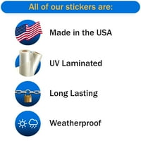 Sjeverna Karolina Zastava OVAL naljepnice naljepnica - samoljepljivi vinil - Vremenska zaštitna - izrađena u SAD - NC Euro