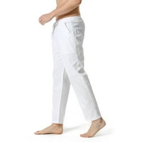 Aurouralni muškarci joga uska klirenska prodaja muške posteljine labave ležerne elastične strugove Hlače