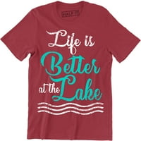 Život je bolji u jezeru - vikendica za ribolov majica muška majica
