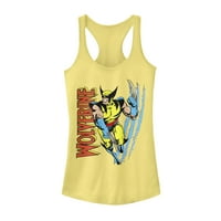 Junior's Marvel X-Men Wolverine Slash Racerback Rezervoar TOP banana mala