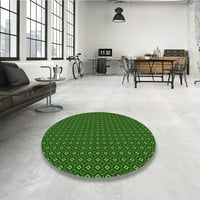 Ahgly Company u zatvorenom kvadratu uzorak duboko smaragdno tepihe zelene površine, 5 'kvadrat