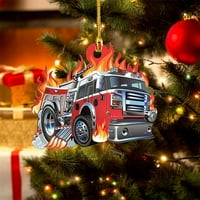 Naughtyhood božićna svjetla Božićno čišćenje bavi se božićnim vatrogasnim kamionom na temu vatrogasno