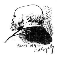 Paul Verlaine. Nfrench pjesnik. Crtež olovke i mastila, 1894. godine, A. Cazals. Poster Print by