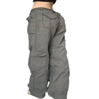 Avamo Žene Ležerne prilike sa više džepa traperice čipkaste rastezanje pantalone pantne hlače na plaži