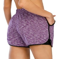 Ženske ljetne hlače Elastični pojas s dvostrukim slojem Sportske kratke hlače Workout Gym Fitness Tajice