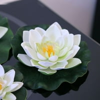 Ana umjetni bijeli lotos napušta cvijeće vodeni ribnjaci lažni ljiljan plutajući bazen dom